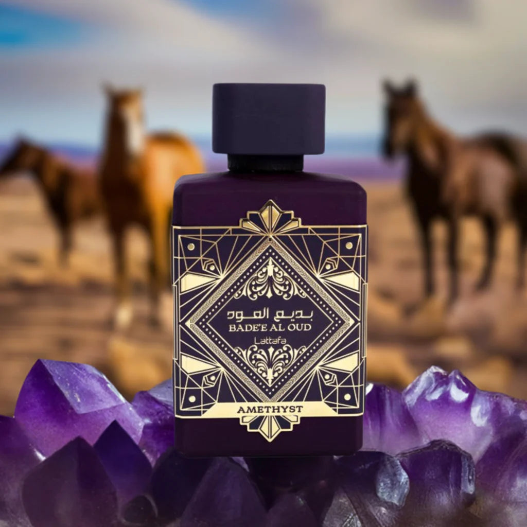 BADE'E AL OUD AMETHYST BY LATTAFA - EAU DE PARFUM FOR UNISEX 3.4OZ / 100ML