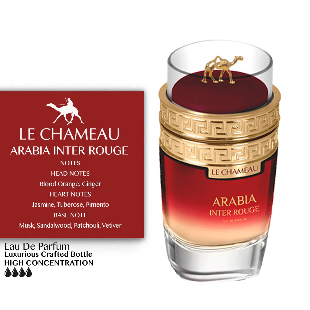 ARABIA INTER ROUGE BY LE CHAMEAU / EMPER - EAU DE PARFUM FOR UNISEX 3.4OZ / 100ML