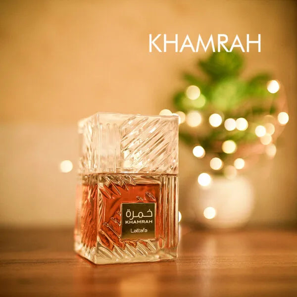 KHAMRAH BY LATTAFA - EAU DE PARFUM FOR UNISEX, 3.4 OZ / 100ML