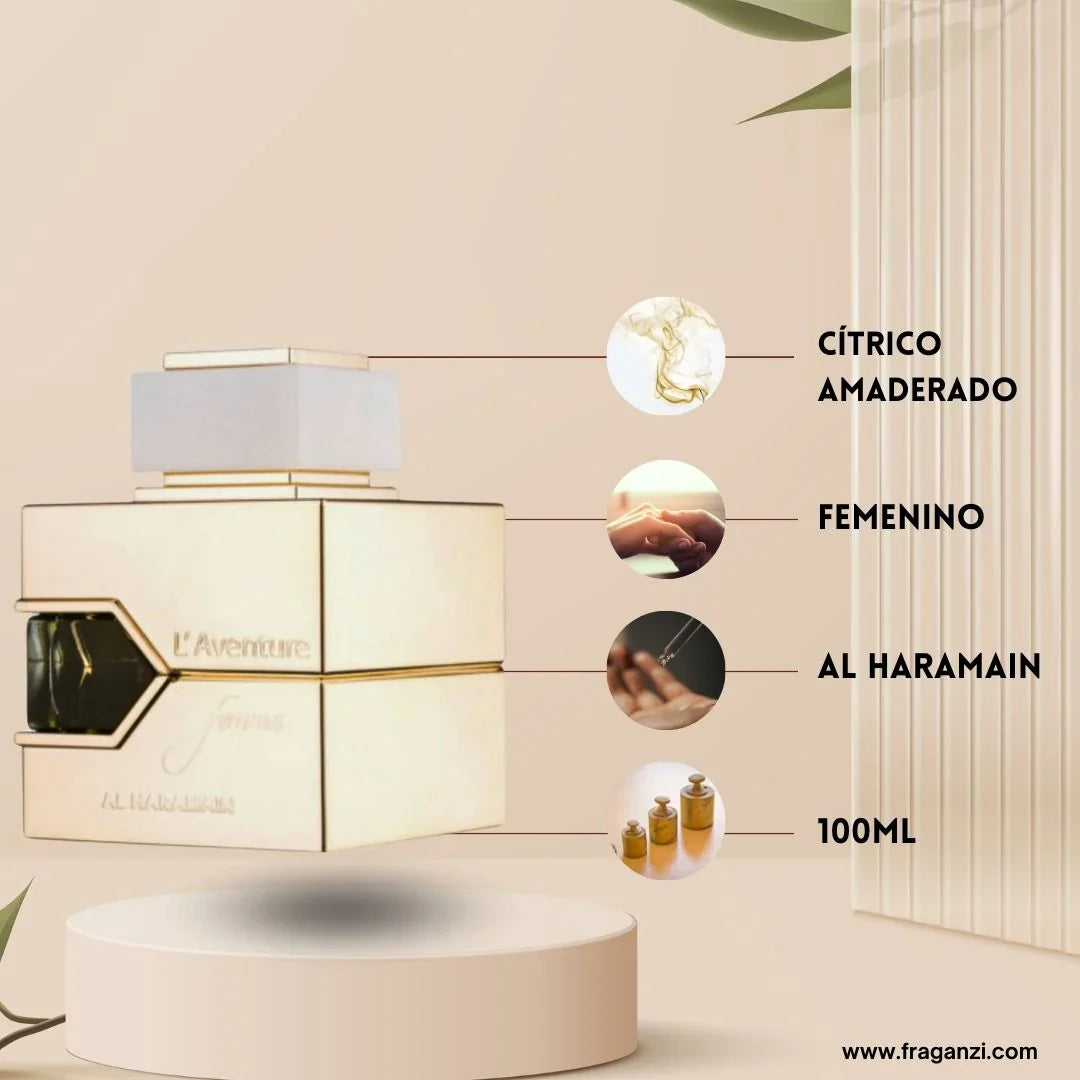 L'AVENTURE FEMME BY AL HARAMAIN - EAU DE PARFUM FOR WOMAN 3.4OZ / 100ML