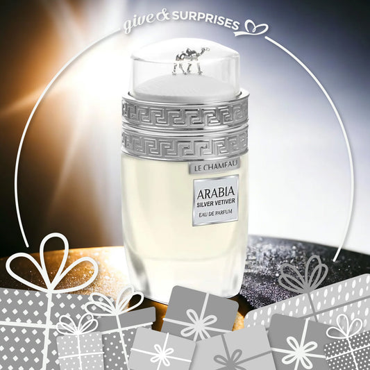 ARABIA SILVER VETIVER BY LE CHAMEAU / EMPER - EAU DE PARFUM FOR MEN 3.4OZ / 100ML