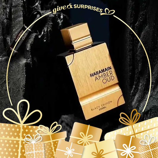 AMBER OUD BLACK EDITION BY AL HARAMAIN - EAU DE PARFUM FOR UNISEX, 2.0 OZ/60ML