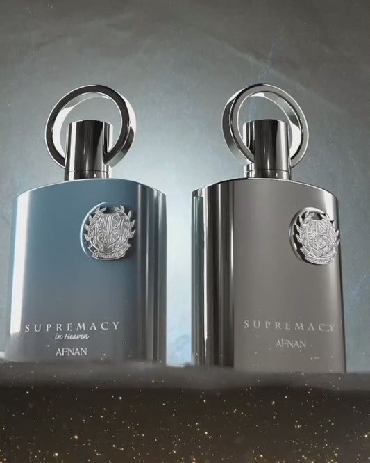 SUPREMACY SILVER BY AFNAN - EAU DE PARFUM FOR MEN, 3.4 OZ / 100ML