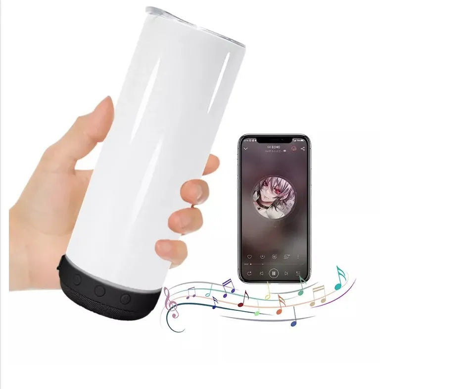 Vaso de Sublimación de 20 oz con Altavoz Integrado