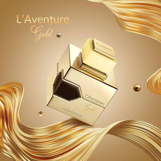 L'AVENTURE GOLD BY AL HARAMAIN  - EAU DE PARFUM FOR UNISEX, 3.4OZ / 100ML