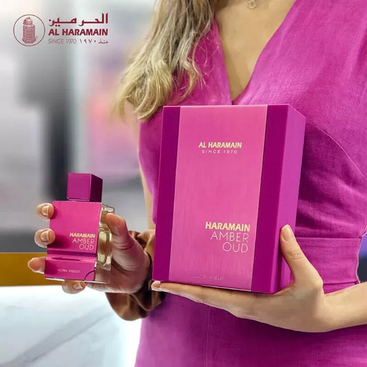 AMBER OUD ULTRA VIOLET BY AL HARAMAIN  - EAU DE PARFUM FOR WOMAN 4.0OZ/ 118ML